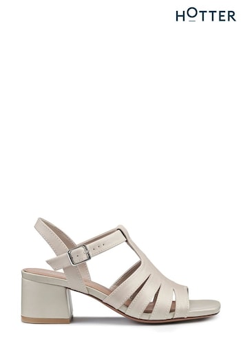 Hotter Cream Portofino Buckle Sandals (B86571) | £79