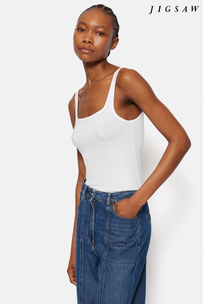 Next white vest top sales