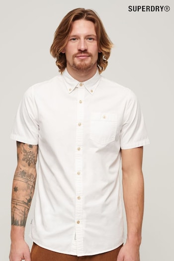 Superdry White Merchant Store Short Sleeve Shirt (B86880) | £50