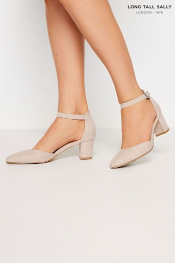 Long Tall Sally Nude Micro Point Two Part Mid Heels (B86911) | £45