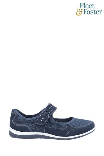Fleet & Foster Blue Morgan Touch Fastening Stay Shoes (B86924) | £42