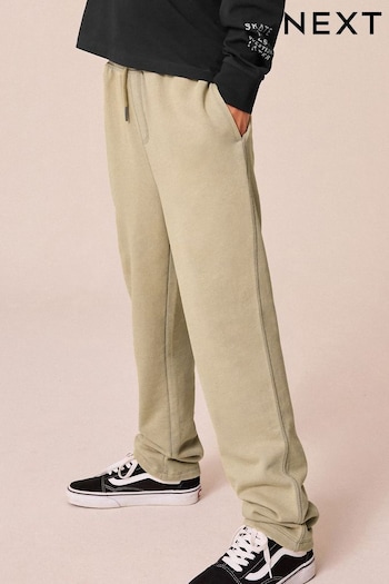 Cement Washed 100% Cotton Straight Leg Garment Dyed Joggers (3-16yrs) (B86984) | £13 - £18