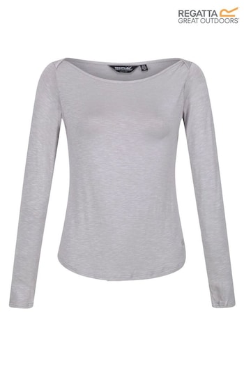 Regatta Grey Lakeisha Long Sleeve T-Shirt (B86994) | £25
