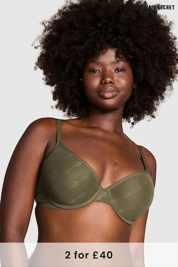 Victoria's Secret PINK Olive Green Push Up Bra (B87099) | £29