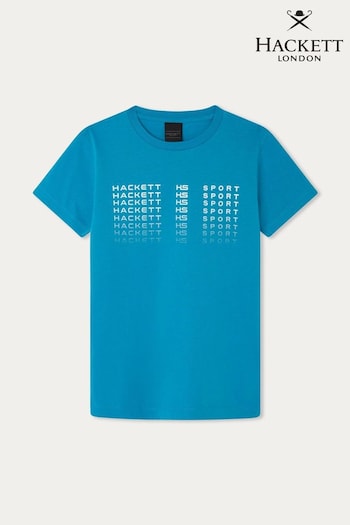 Hackett London Older Boys Blue T-Shirt (B87110) | £40