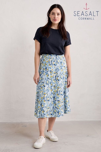Seasalt Cornwall Blue Orchard Skirt (B87250) | £53