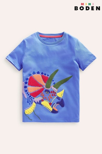 Boden Blue Chainstitch Animal Print T-Shirt (B87281) | £19 - £21