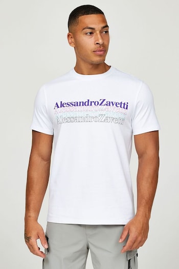 Alessandro Zavetti Merisini White T-Shirt (B87456) | £33