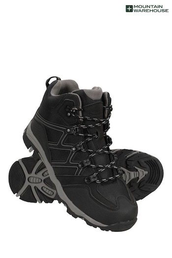 Mountain Warehouse Black Oscar Kids Walking Boots (B87505) | £37