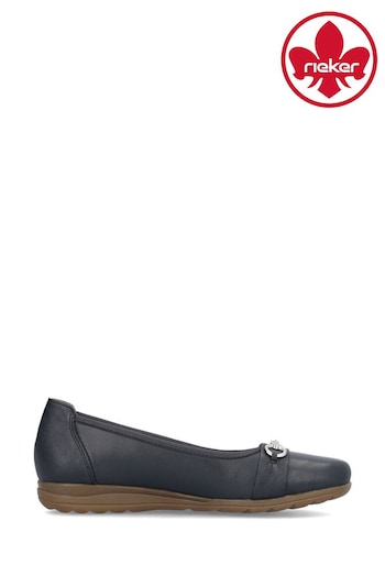 Rieker Womens Without Closing Blue Shoes (B87600) | £65