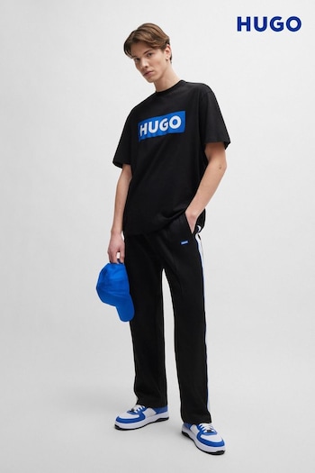 HUGO Blue Large Box Logo T-Shirt (B87644) | £39