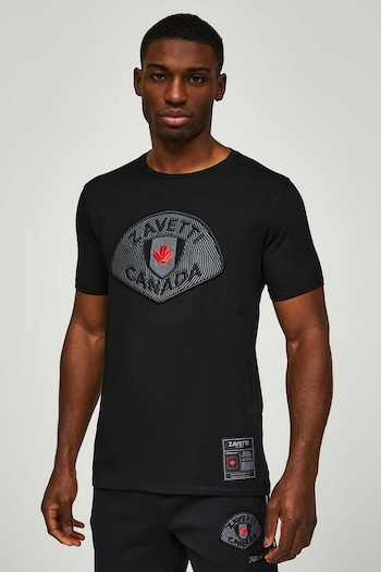 Zavetti Canada Telluccio 2 Black T-Shirt (B87653) | £33