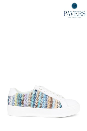 Pavers Colourful Lace-Up Trainers (B87828) | £35