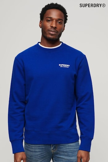 Superdry Blue Sport Loose Crew Sweatshirt (B87852) | £55