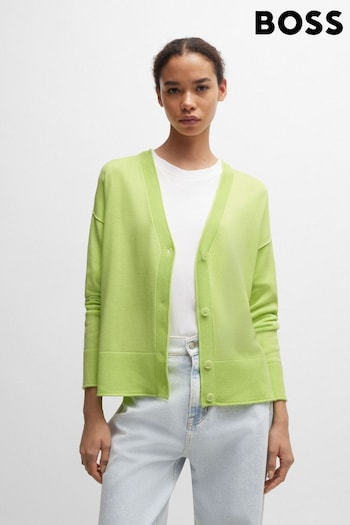 BOSS Green Regular Fit Cardigan With V-Neckline (B88013) | £159