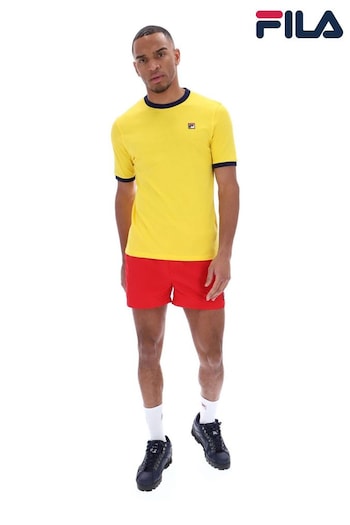 Fila trailblazer Yellow Marconi Essential Ringer T-Shirt (B88136) | £25