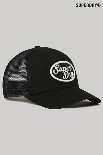 Superdry Black Dirt Road Trucker Knitwear Cap (B88143) | £25