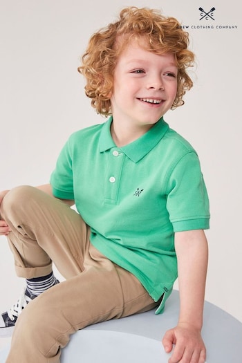 Crew Clothing Gift Company Green Cotton Classic Polo Shirt (B88208) | £18 - £22