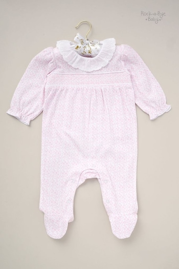 Rock-A-Bye Baby Boutique Pink All-in-One Sleepsuit (B88390) | £18