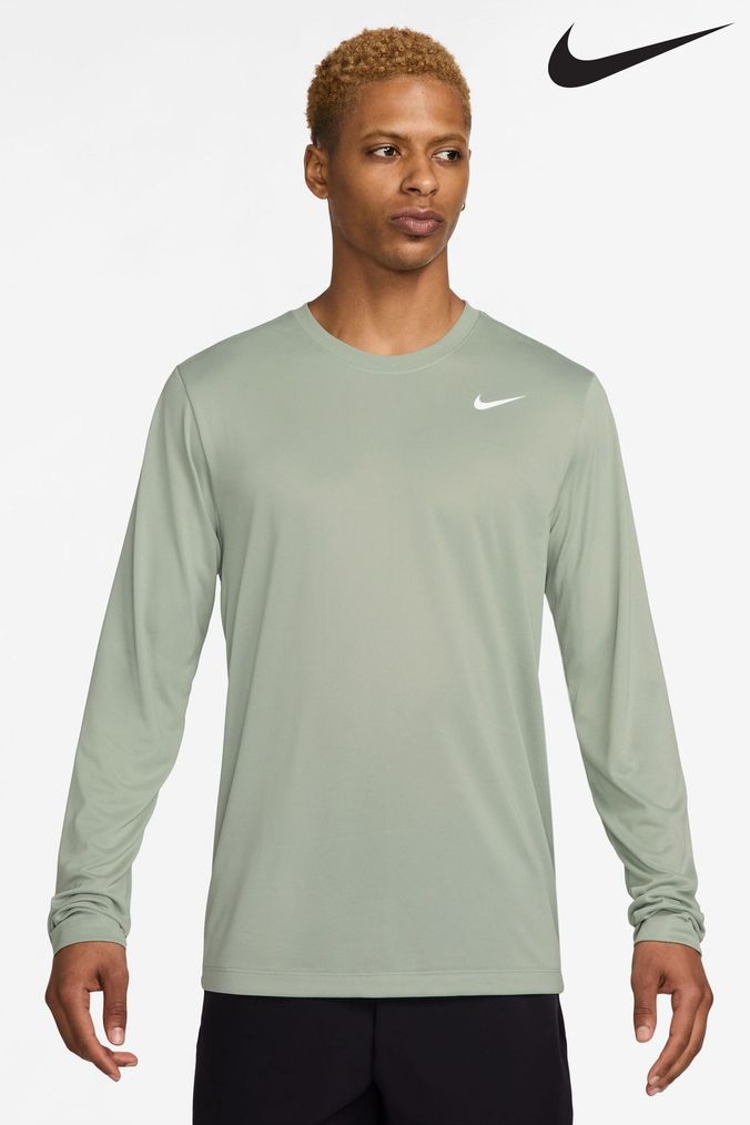 Nike green long sleeve cheap