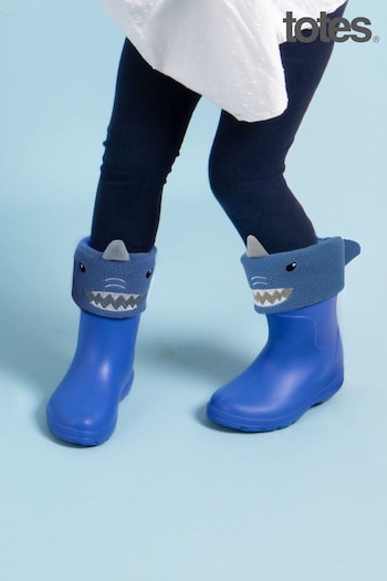Totes Blau Blue Childrens Bunny Welly Liner Socks (B88576) | £12