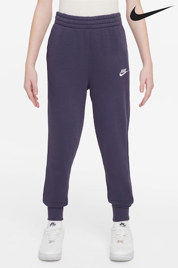 Nike Purple Raisin Club Fleece HighWaisted Fitted Joggers (B88614) | £33