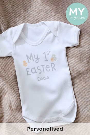 Personalised White My 1st Easter Bodysuit by My 1st Years (B88730) | £18