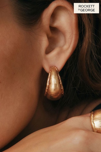 Rockett St George Gold Tone Chunky Pastry Earrings (B88742) | £22