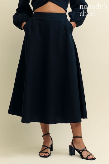 Nobodys Child Jordie Midaxi Black Skirt (B88813) | £65