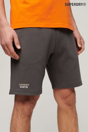 Superdry Grey Sport Tech Logo Tapered Shorts (B89108) | £45