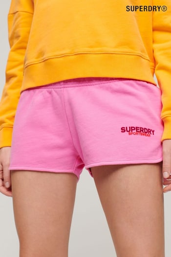 Superdry Pink Sportswear Logo Racer Shorts (B89239) | £35