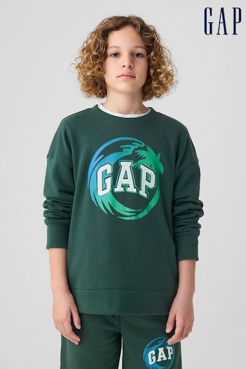 Gap Green Logo Graphic Sweatshirt (4-13yrs) (B89303) | £20