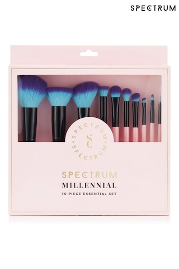 Spectrum Collections 10 Piece Pink Essential Makeup Brush Set (B89435) | £45