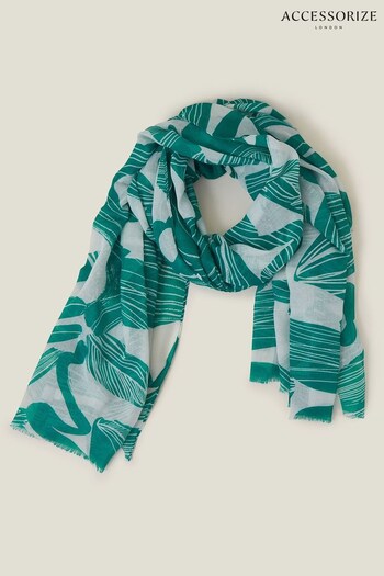 Accessorize Large Blue Strokes Scarf (B89445) | £20