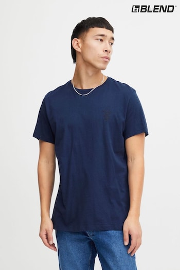 Blend Blue Printed Short Sleeve T-Shirt (B89715) | £18