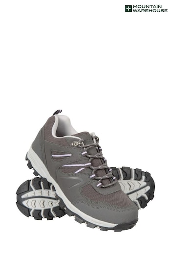 Mountain Warehouse Grey Wide Fit Mcleod unisexs Walking brown Shoes (B89749) | £40