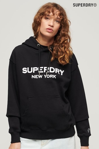 SUPERDRY Black SUPERDRY Sport Luxe Loose Hoodie (B89929) | £55