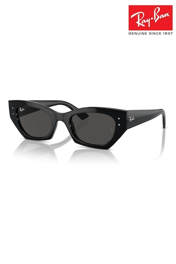 Ray Ban Zena Rb4430 Irregular Black Sunglasses (B89943) | £130
