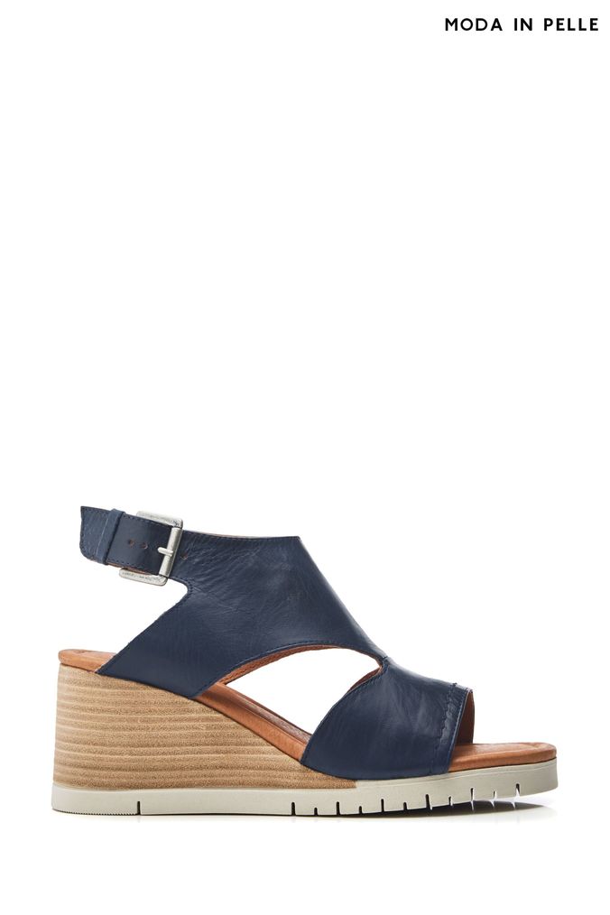 Moda in pelle wedges shop
