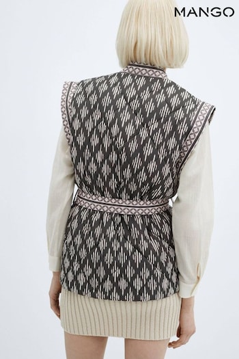 Mango Quilted Gilet With Belt (B90148) | £60
