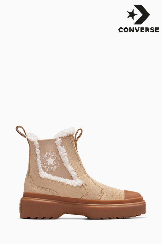 Fur lined converse boots uk sales