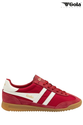 Gola Red Mens Tornado Lace-Up Trainers (B90198) | £80