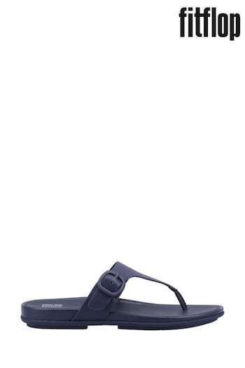 FitFlop Blue Gracie Toe Post Sandals (B90604) | £75