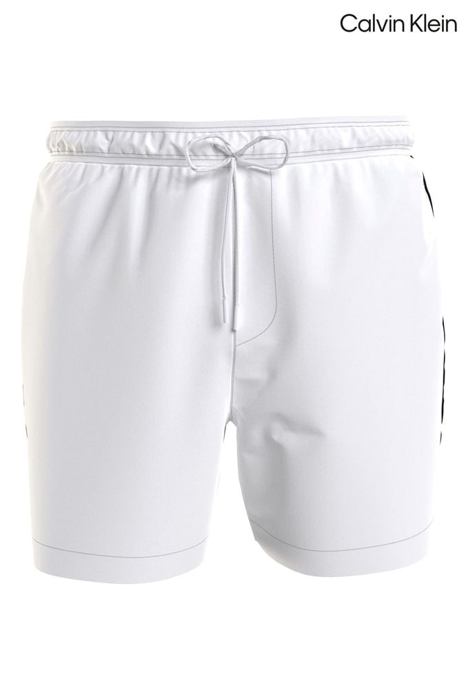 Men s White Swim Shorts White Swim Trunks Next UK