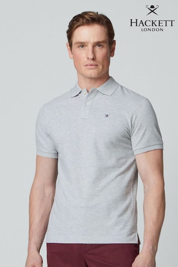 Hackett London Men Grey SS Polo Shirt (B90644) | £85