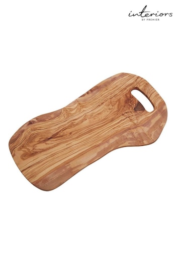 Interiors by Premier Natural Kora Serving Board With Handle (B90676) | £45