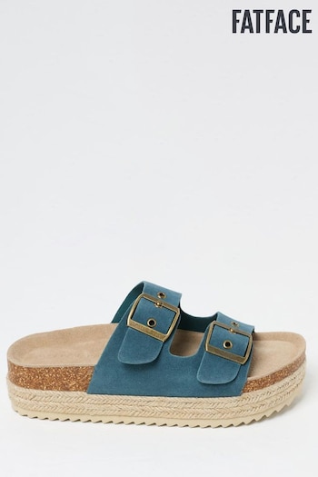 FatFace Blue Meldon Flatform Sandals (B90712) | £49.50