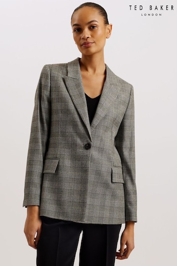Ted Baker Jommia Grey Relaxed Fit Blazer (B90743) | £250
