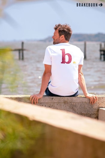 Brakeburn White Logo T-Shirt (B90756) | £29
