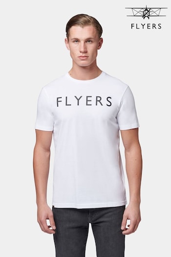 Flyers Mens Classic Fit Text T-Shirt (B91092) | £20